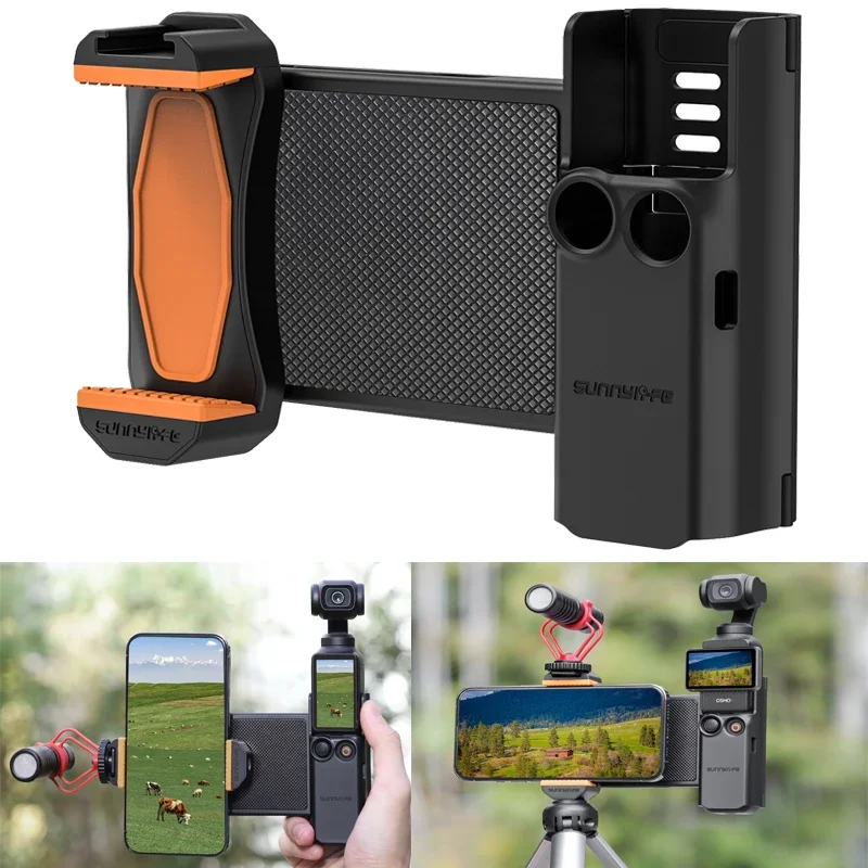 Wielofunkcyjny uchwyt na telefon, rozszerzalny adapter do uchwytu na telefon, ochronna ramka i organizer do Osmo Pocket 4P/4/3 z precyzyjnie wykonanymi otworami. — zdjęcie produktu 7