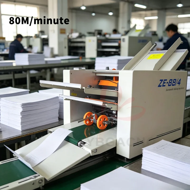 LY 8B-2 8B-4 9B-2 9B-4 Automatic Paper Page Folding Machine Small Creasing Machine Adjustable Speed Paper Folder Document Cards