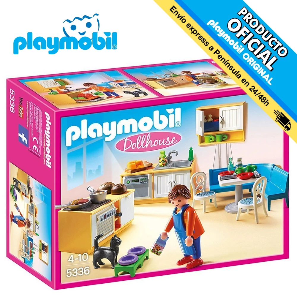 Playmobil kitchen, 5336, original, toys, boys, girls, gifts, collector, figures, dolls, shop, with box, new, man, woman, official license, clicks, famobil