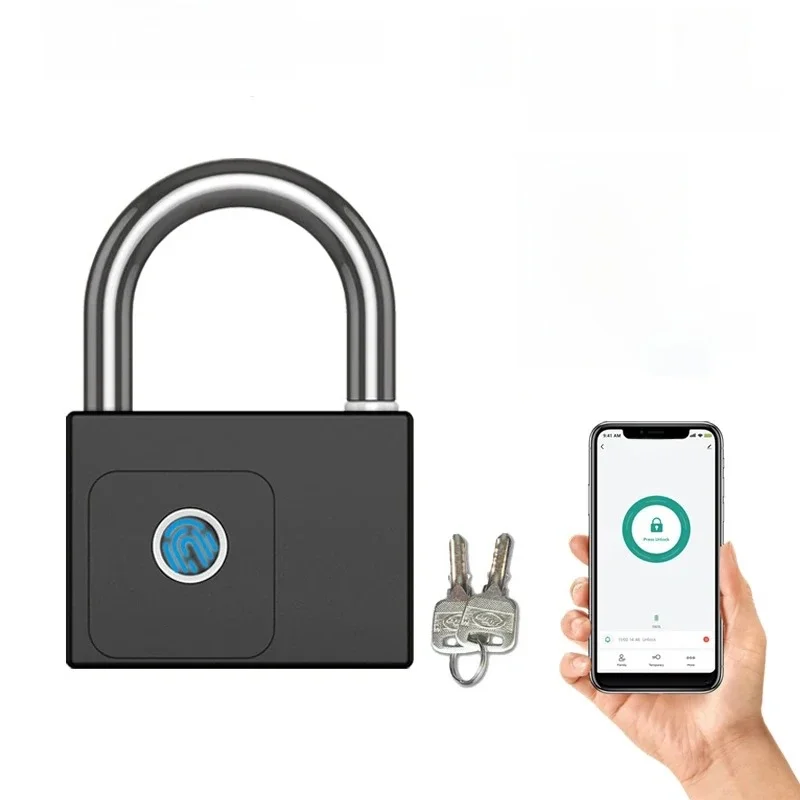 CDOK P70 Tuya Bluetooth Smart Padlock, Heavy Duty Padlock for Warehouse, IP65 Waterproof, Built-in Rechargeable Aluminum Battery