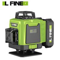 LFINE 16 Lines 4D Laser Level 12 Lines 3D level 360°Self-leveling Horizontal and Vertical Cross Super Powerful Green Laser Beams