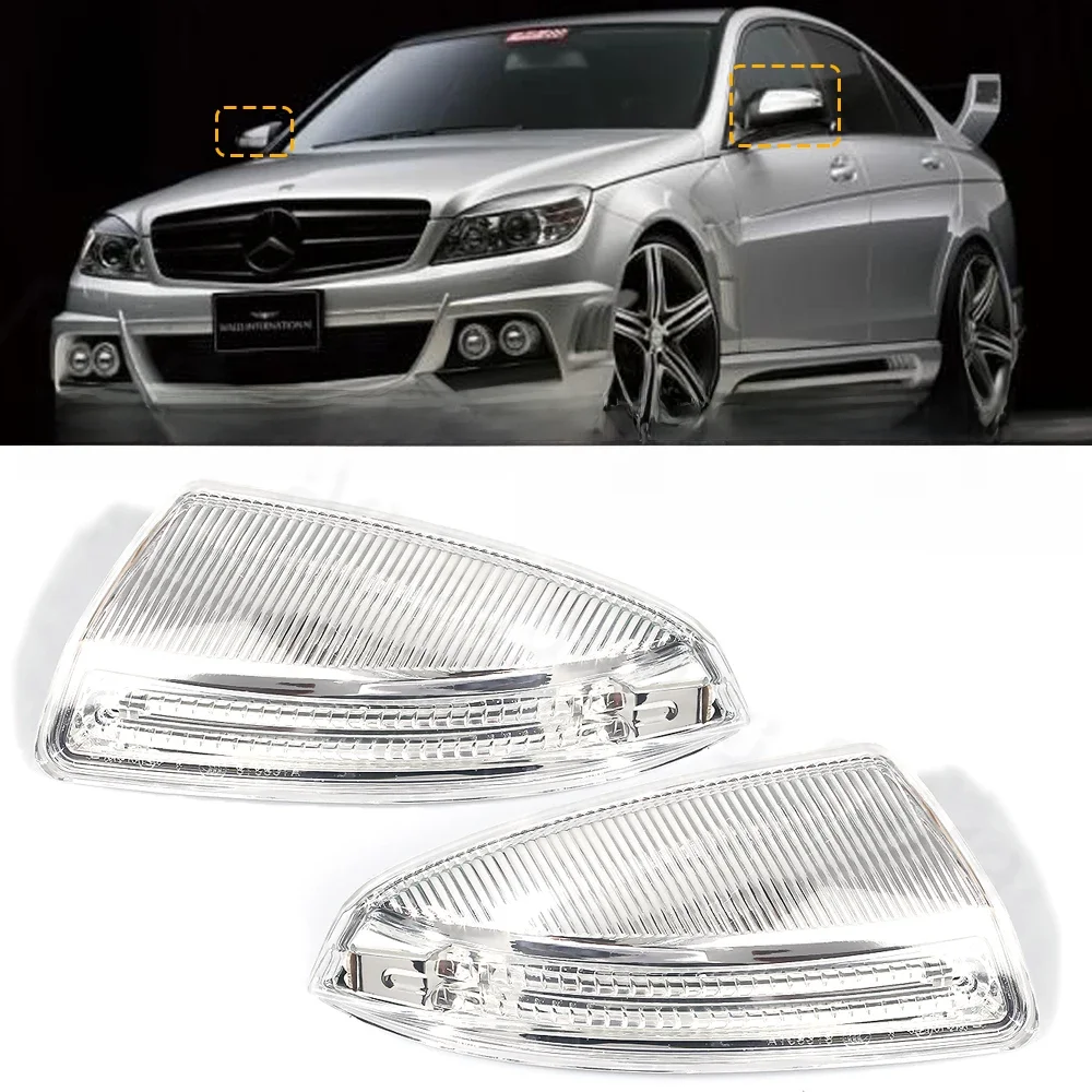 PMFC lusterka boczne lusterka samochodowe światła sygnalizacyjne dla Mercedes Benz ML klasa W204 W164 ML300 ML500 ML550 ML320 drzwi — zdjęcie 2