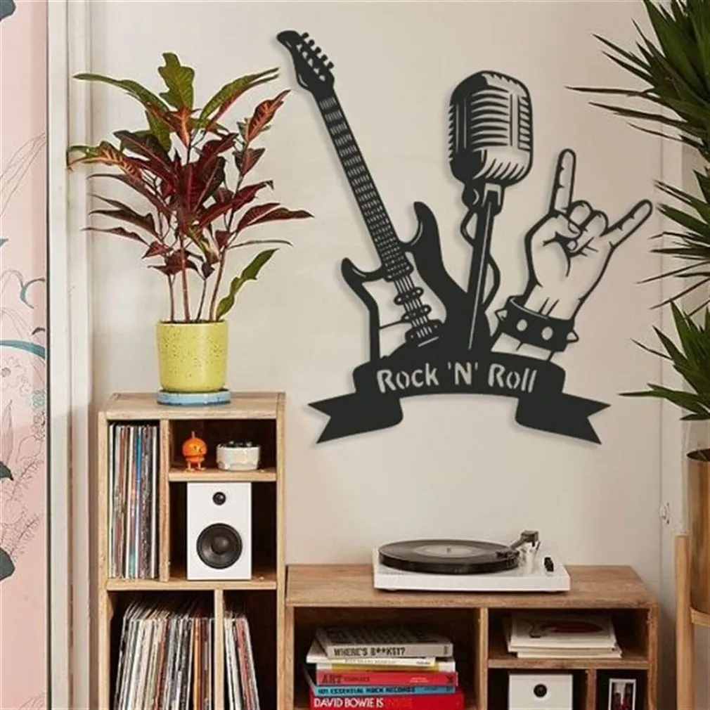 Rock N Roll Metal Wall Decor