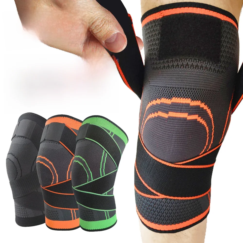 AliExpress 2PCS Fitness Running Cycling Knee Support Braces Elastic Nylon Sport Compression Knee Pad Sleeve