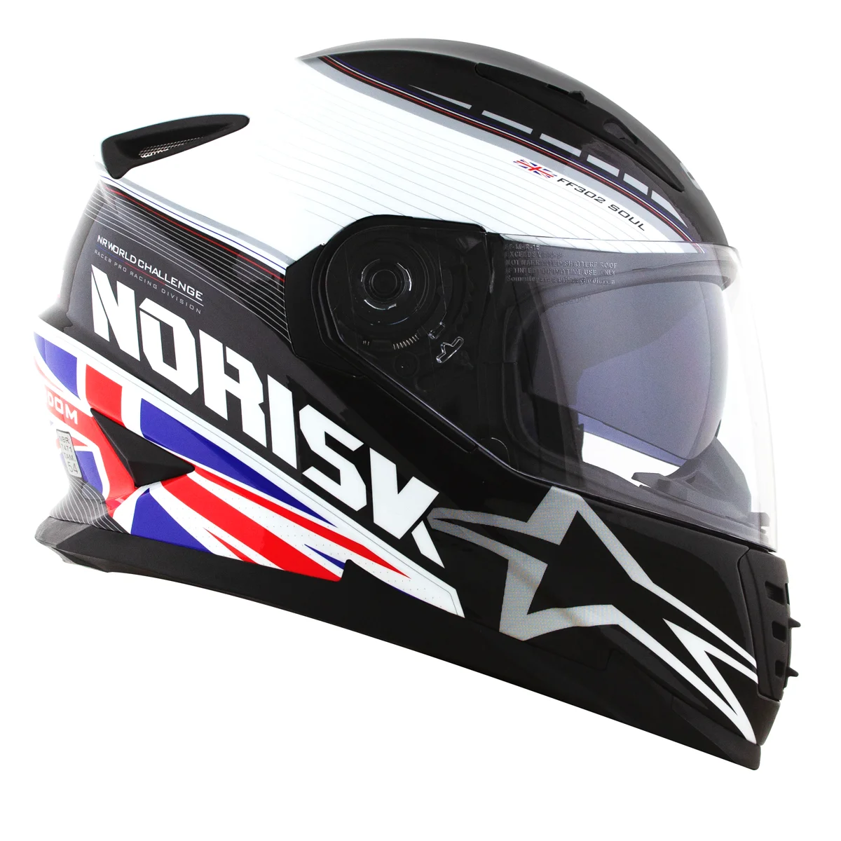 Norisk FF302 Soul Grand Prix United Kingdon Helmet