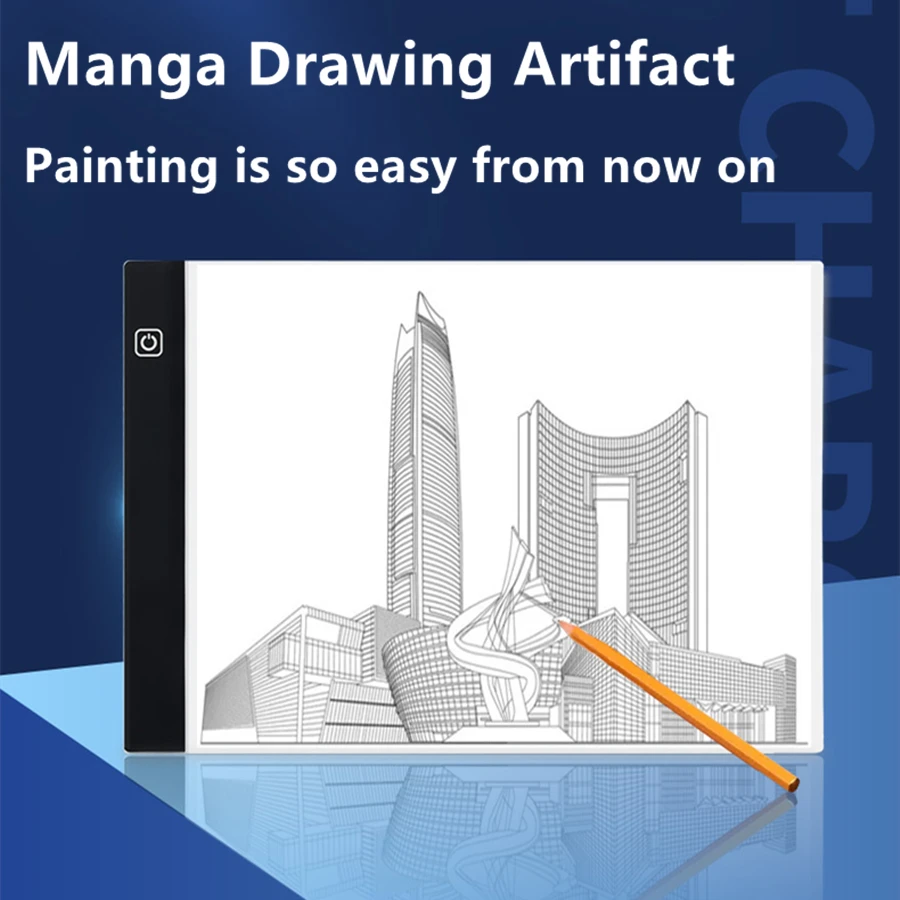 Dimmable LED Drawing Copy Pad, Bloco de Escrita, Pintura e Rastreamento, Arte Eletrônica USB, Holiday Gift, A4, A5