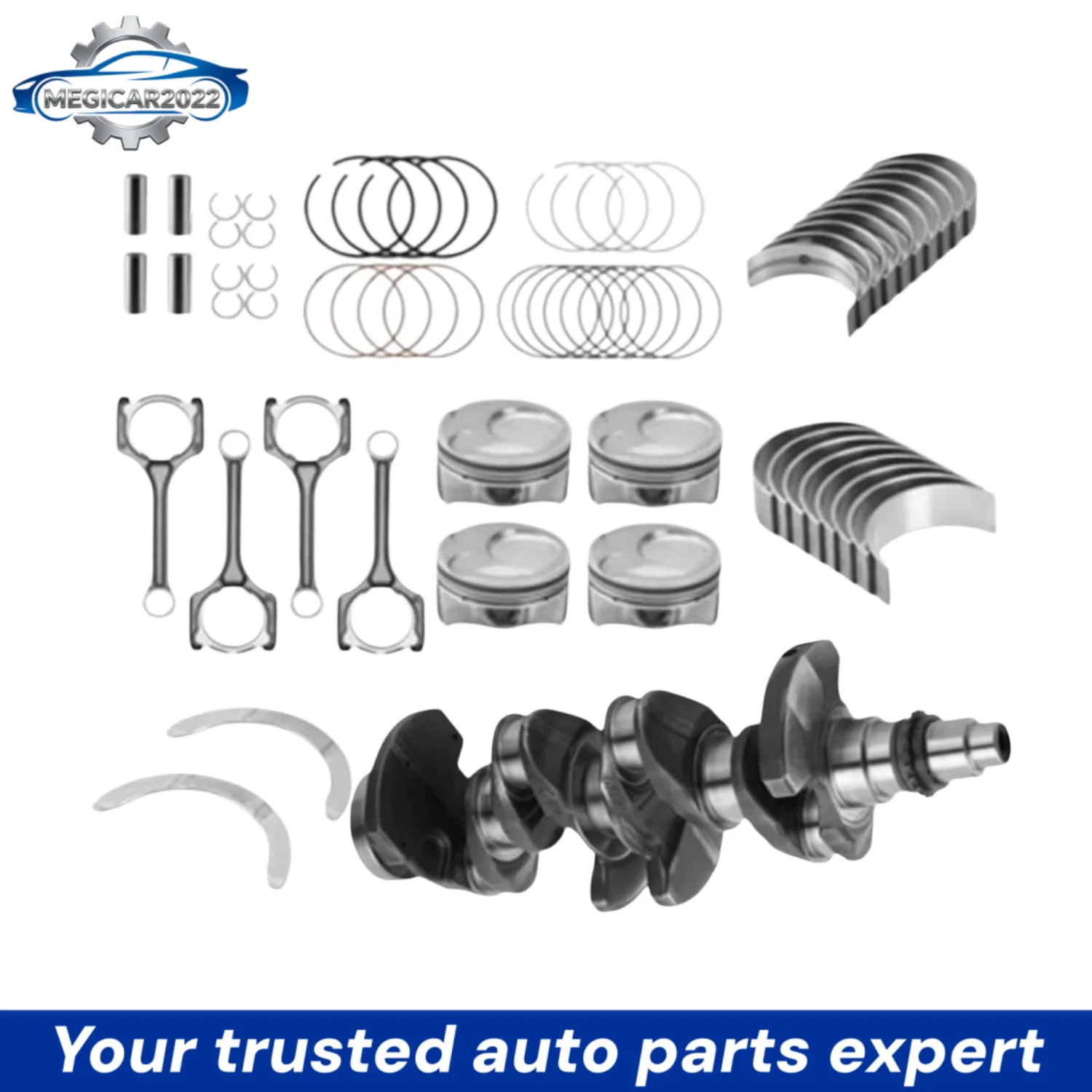 Новый комплект для капитального ремонта двигателя G4NA и G4NC для Hyundai Tucson, Elantra, Kia Soul 2.0L, автомобильные аксессуары