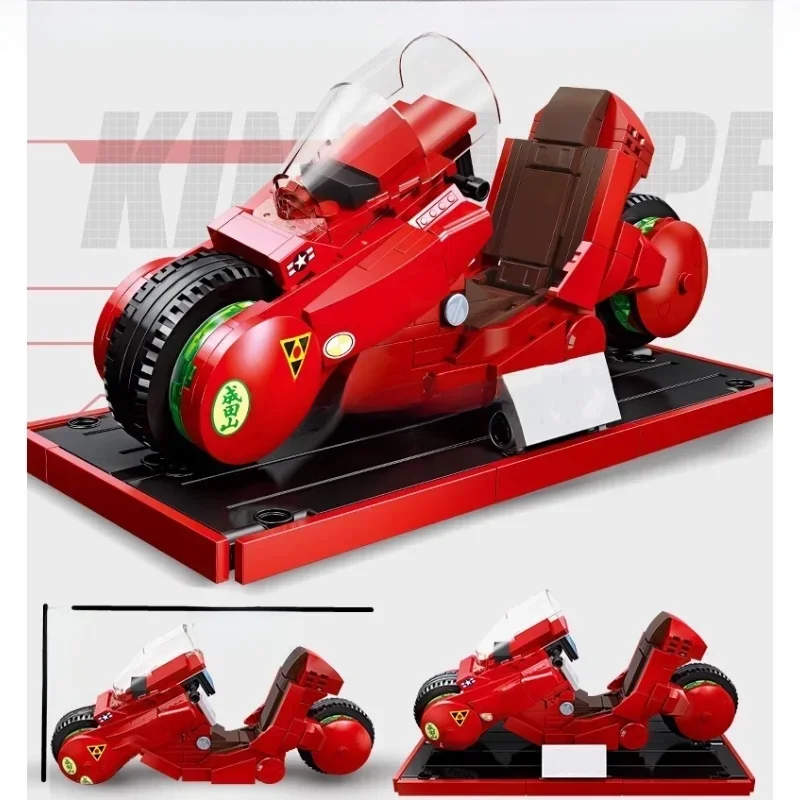 AliExpress NONE 231pcs MOC Building Blocks Kaneda's Bike Model Technology Bricks DIY Toy For Children Gift Red VESPA Alternate Build AKIRA Bike