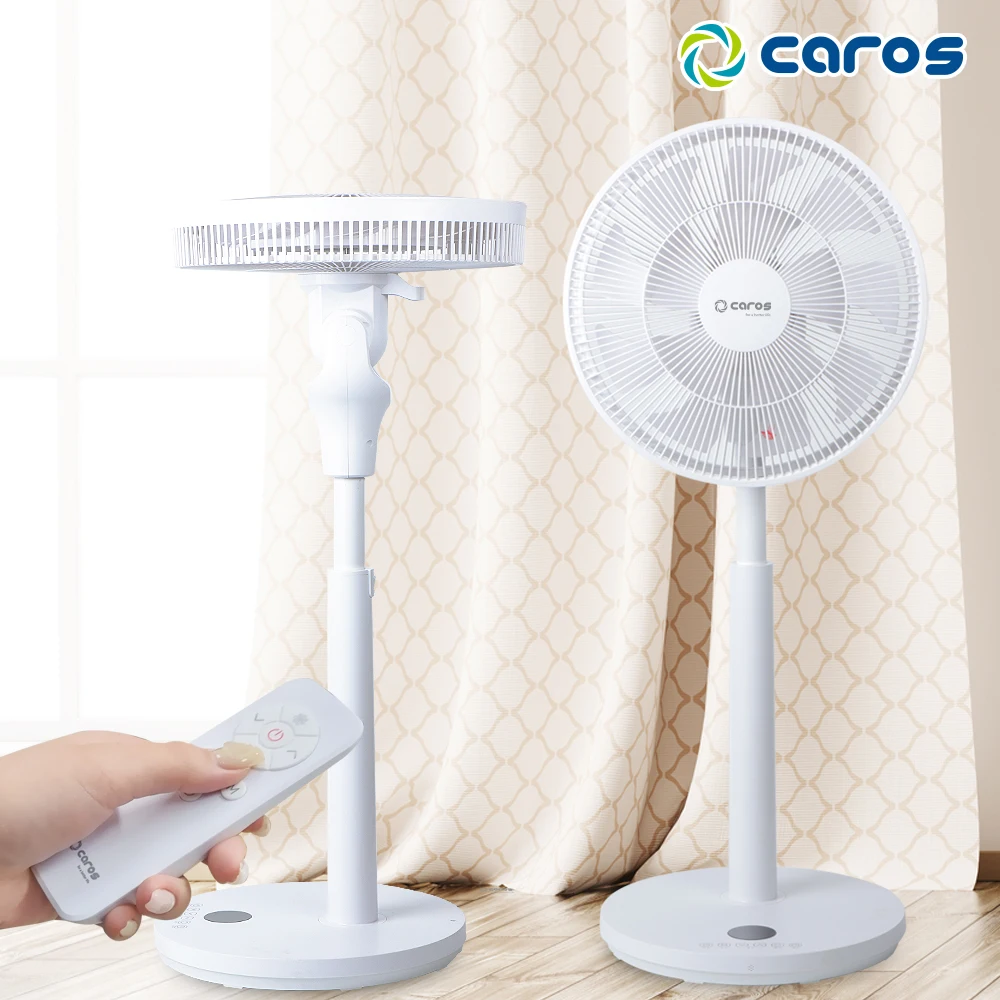 مروحة كاروس اللاسلكية 14 بوصة شفرات مزدوجة Bldc جهاز تحكم عن بعد منخفض الضوضاء كبير Caf-B14Wl لامتصاص