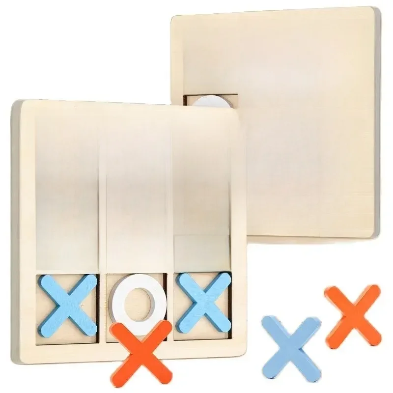 Jeu de jeu Montessori en bois, Mini Puzzle d'interaction d'échecs, entraînement du cerveau, apprentissage précoce, jouets éducatifs pour enfants, cadeau