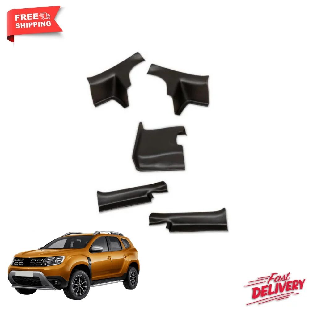 Refref Dacia Duster Carpet Protection Cover Door Threshold Plastic 2010-2017 / 2018 and Top auto accessory-Free Shipping