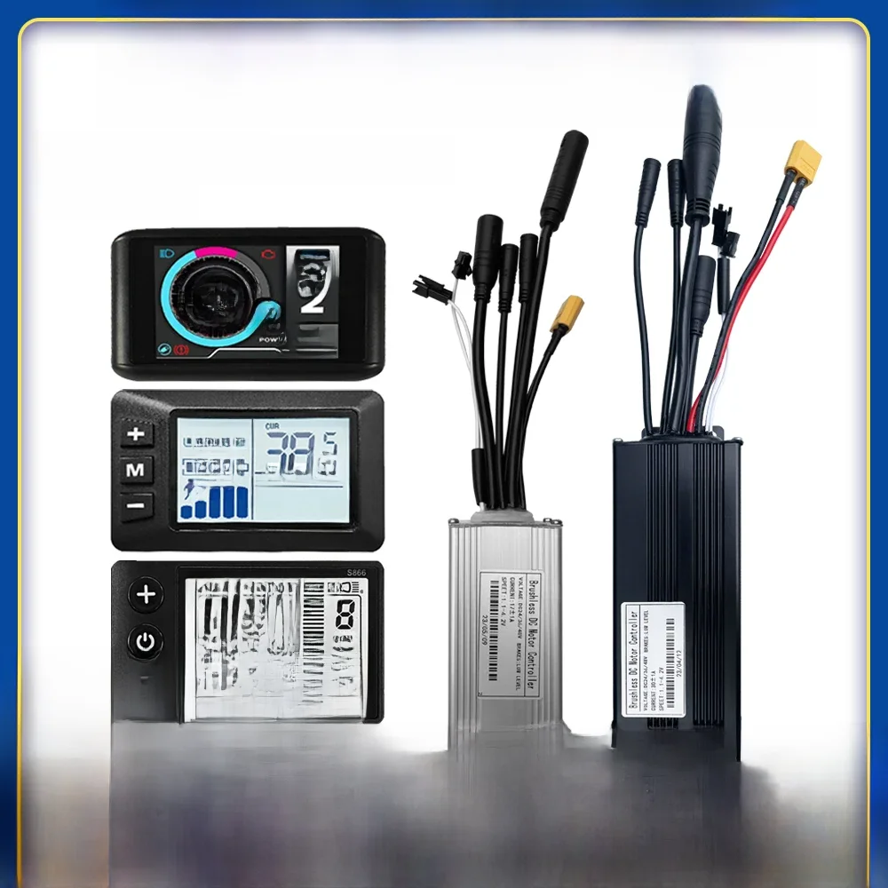 AliExpress IMEIQI Ebike Sine Wave Waterproof Controller 36V/48V 17A 26A 30A Three-Mode with Self-learning and LCD S866 Display 350W-1000W Motor