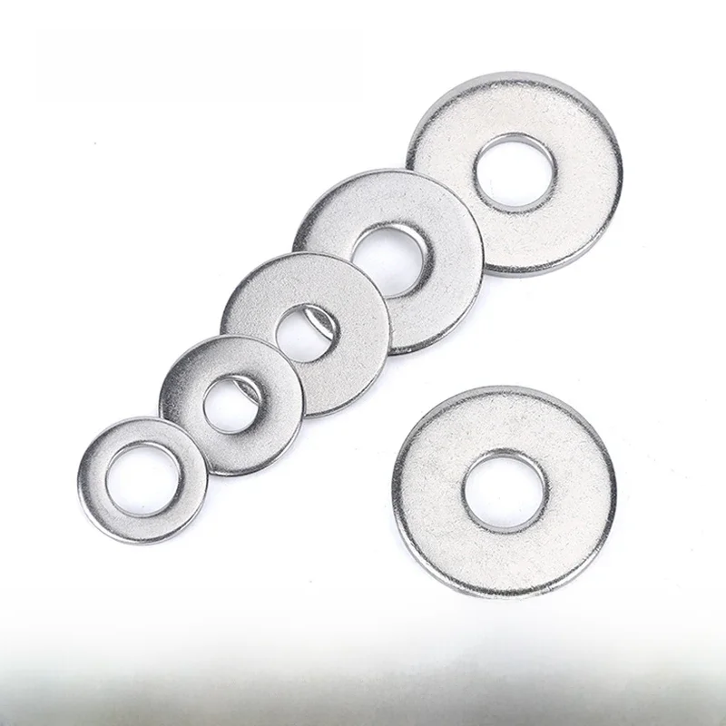 M3M2M2.5M1.6M4M5M6M8M10M12M16M20M24M27 GB97 A2 entretoise 304 rondelle en acier inoxydable joint uni pour vis boulon plat métal M3Washer