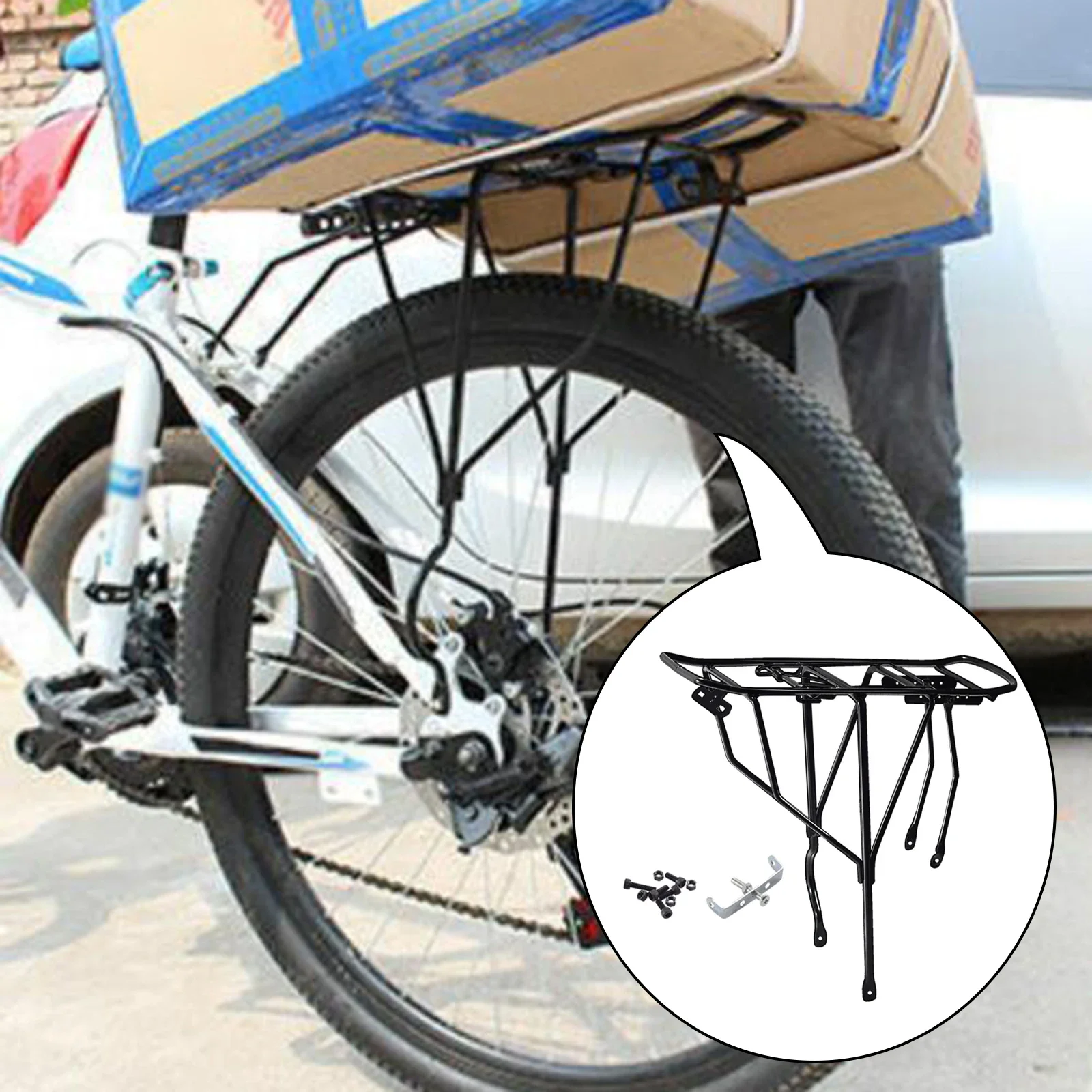 AliExpress SONONIA Bicycle Rear Luggage Cargo Rack 250kg Load Capacity Shelf Back Seat Portable Sturdy Carrier Mountain