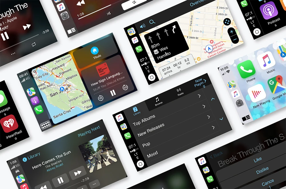 AUTOTOP Kabelloses CarPlay Android Auto Interface Nachrüst-Kits für Peugeot Citroen DS RNEG NG4 RNEG2 207 308 407 3008 5008 C3 RCZ – Detail 6