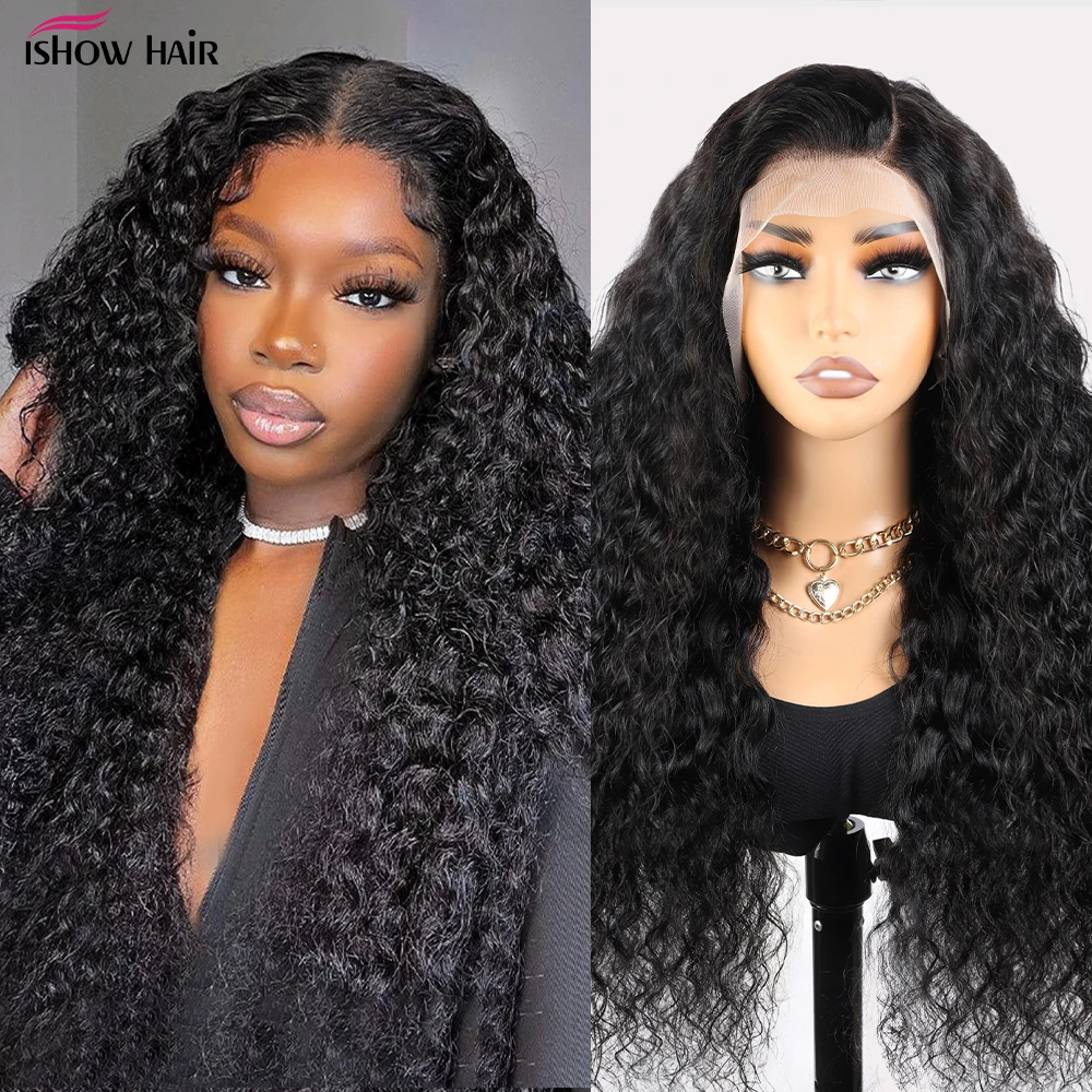 Water Wave Wig Upgrade 7x6 Natural Color Lace Front 100% Human Hair Wig Glueless Lace Frontal Wig Brazilian Water Wave Wigs