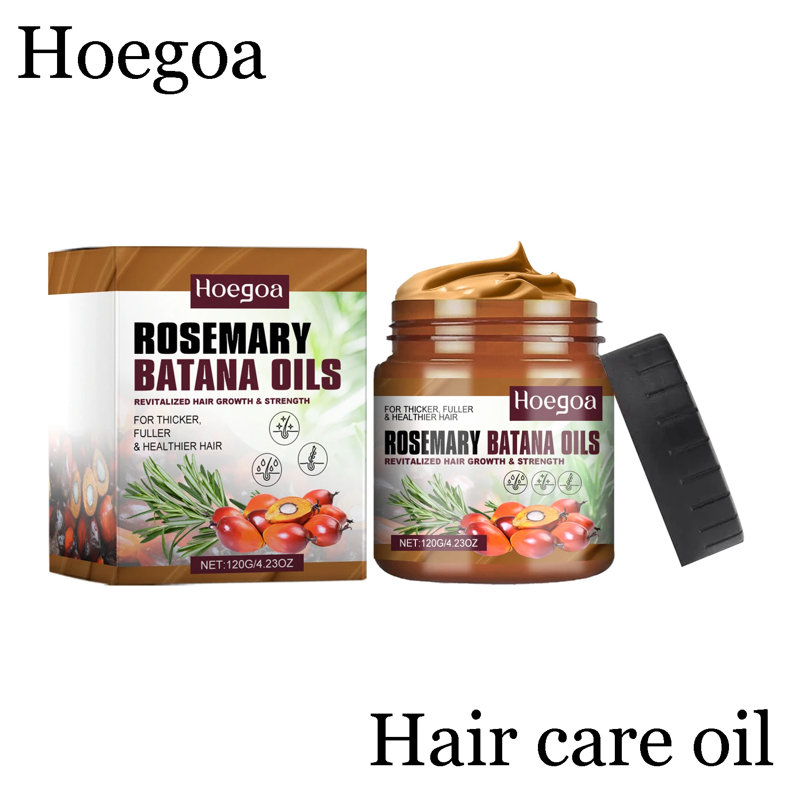 

Hoegoa Rosemary Hair Conditioner Nourishing Repair Hair Breakage Reduce Dryness Restore Luster Prevent Hair Loss Hair Care Cream