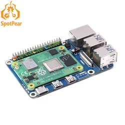 Raspberry Pi CM4 to Pi4 Adapter expansion board Compute module 4 IO Board Compatible with Raspberry Pi 4B Size
