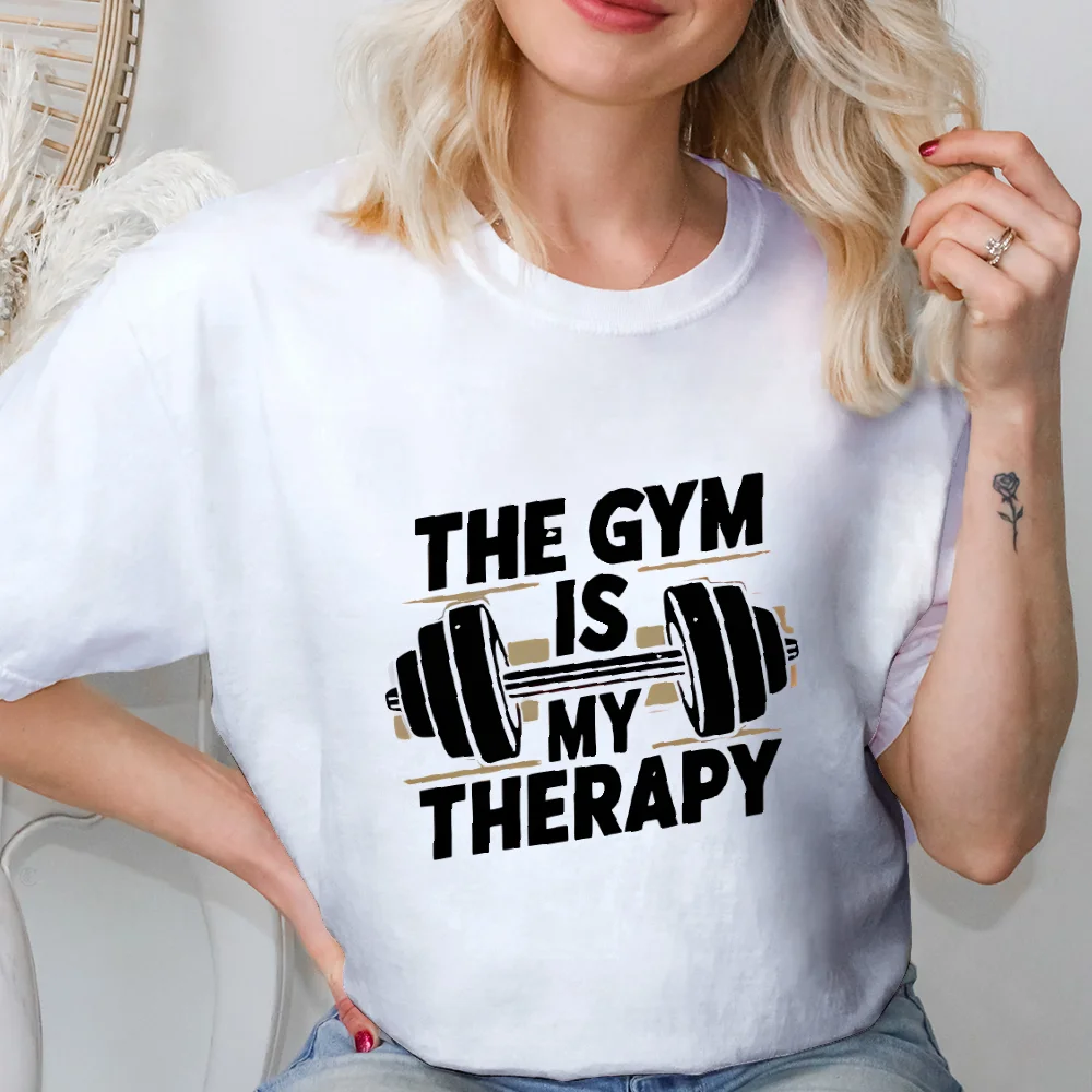 Y2k Graphic Tee Women Love Life Fitness Exercise Barbell Cuteore Healthy Vintage Print Casual Tshirt 2000s Vibe Graphic Shirt