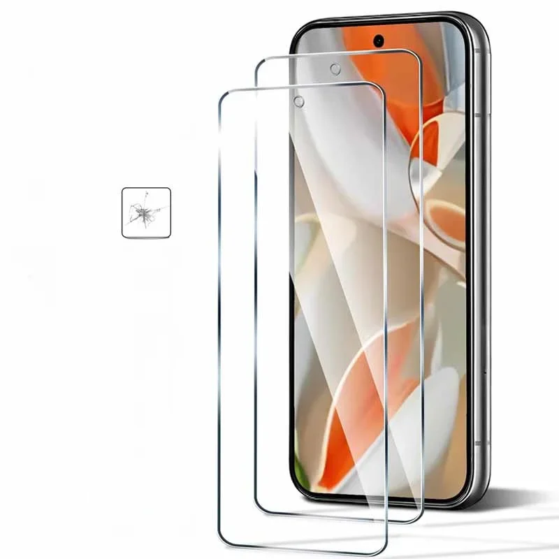 Para google pixel 9 pro xl 8a 8 7a 6a 6 6pro 2 pçs protetor de tela de vidro temperado pixel7 um