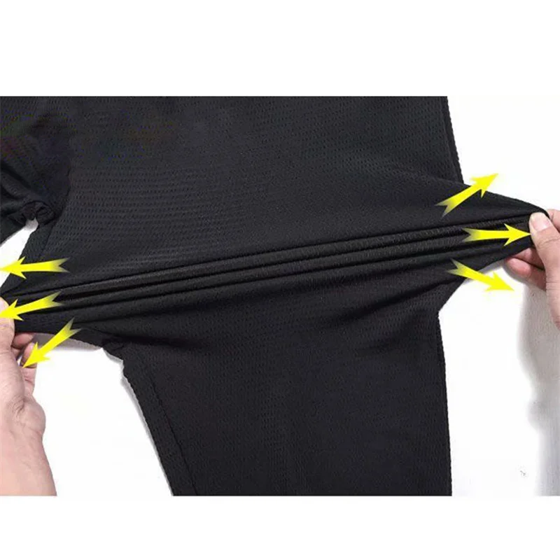 Summer Men Thin Causal Pants Mesh Ice Silk Breathable Quick Dry Pant Loose Elastic Ankle-tied Fitness Quick Dry Joggers Trousers