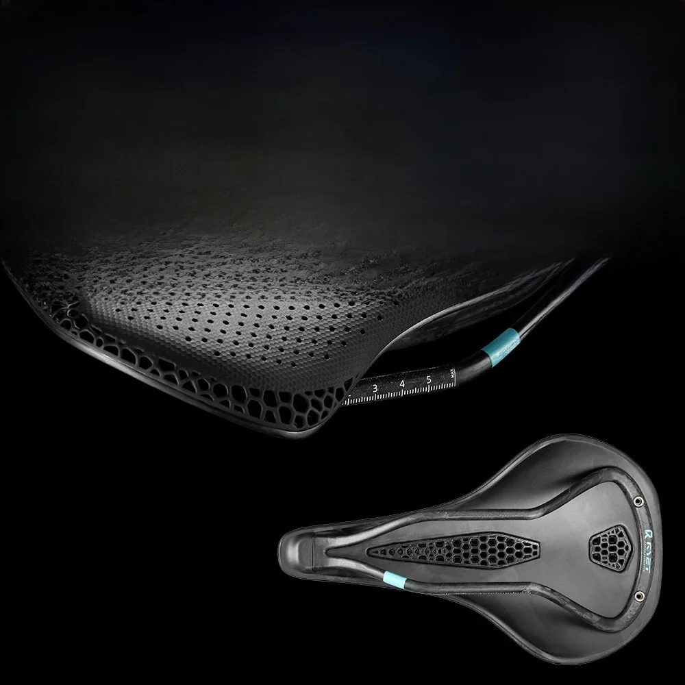 AliExpress RYET Full Carbon 3D Printed Bike Saddle 245mm*143MM 162g 7*9mm Carbon 3D Printed Bicycle Seat MTB