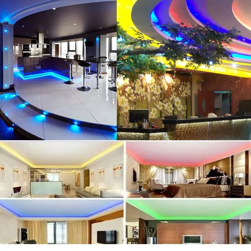 5M LED Strip Light SMD 2835 White LED Tape 12V Light 60LED/M Warm White Red Green Blue RGB Flexible Strip Ribbon Home Decor