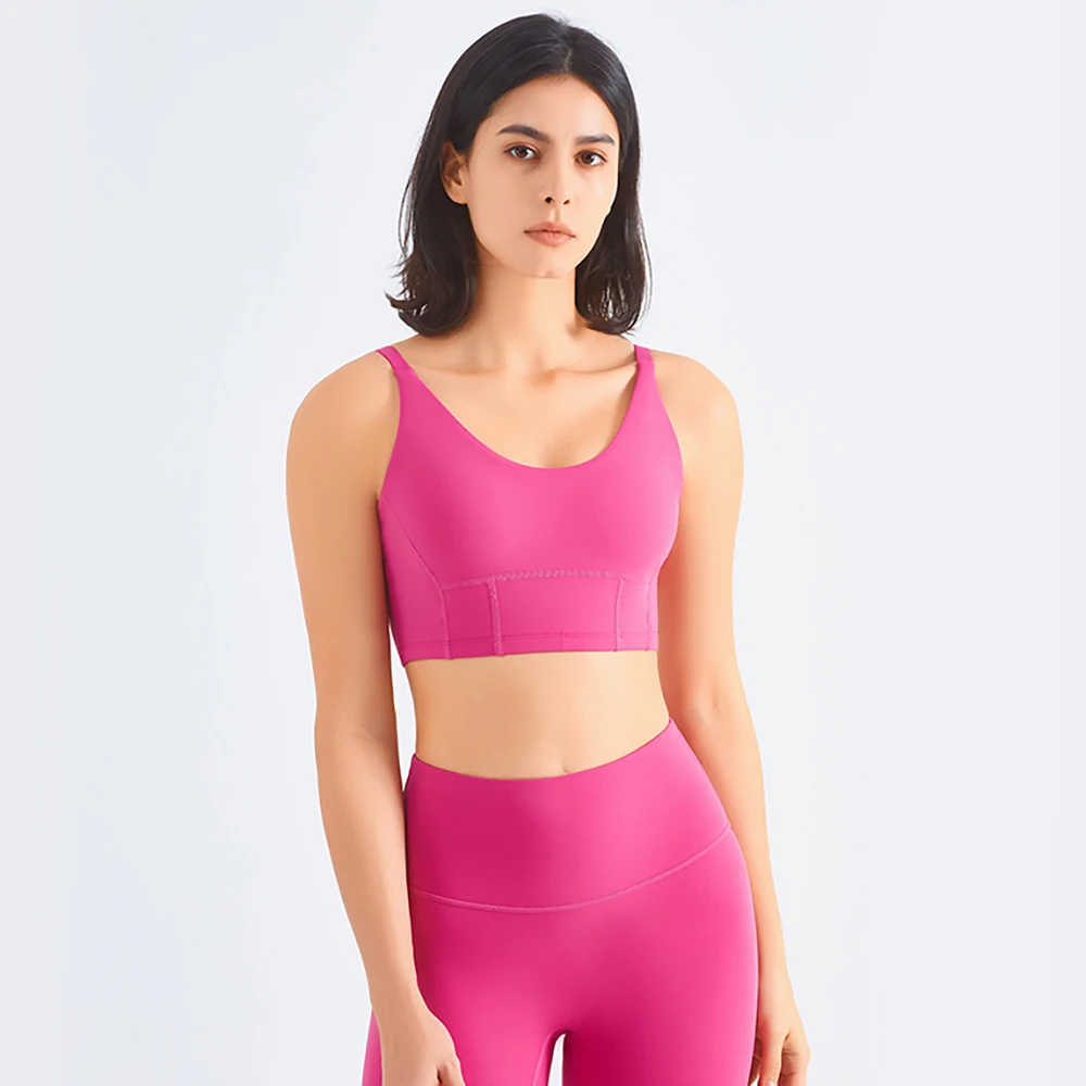 Vnazvnasi Summer New Item Adjustable Women Sports Bra No Move Non-Slip Fitness Tops Outside Running Yoga Clothing Good Quality