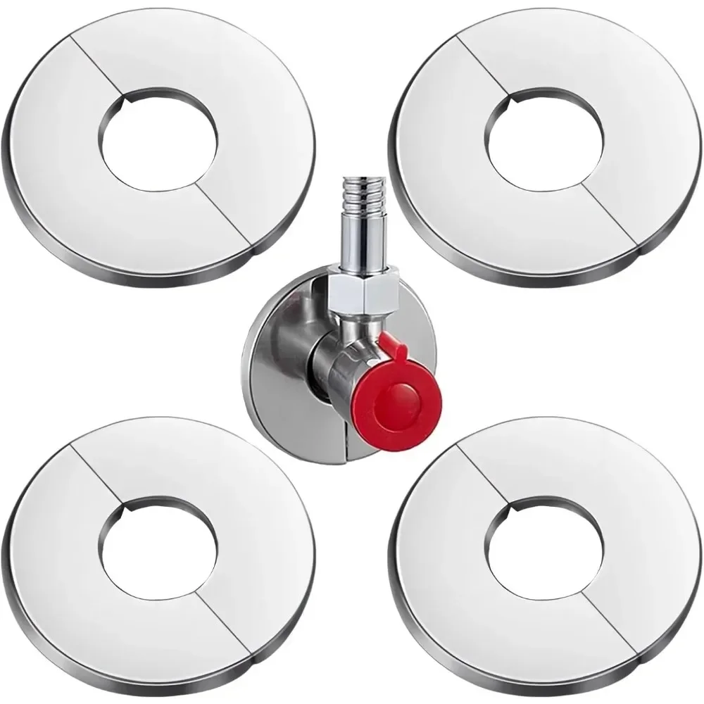 Couvercle décoratif de robinet auto-adhésif en acier inoxydable, couverture murale pour tuyau d'eau de douche, 22/27/33/40/50/60/70/80/90/100cm