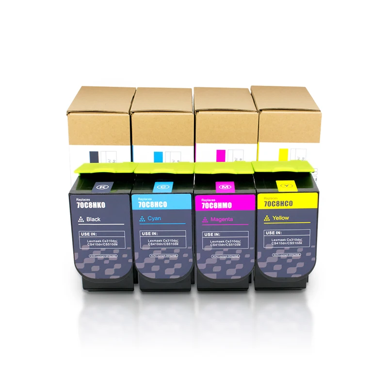 

[1set x CS310] 70C1XK0 CMY Toner Available For Lexmark CX310N CX310DN CX410 CX510DTN CX510DTE Original Remanufactured cartridge