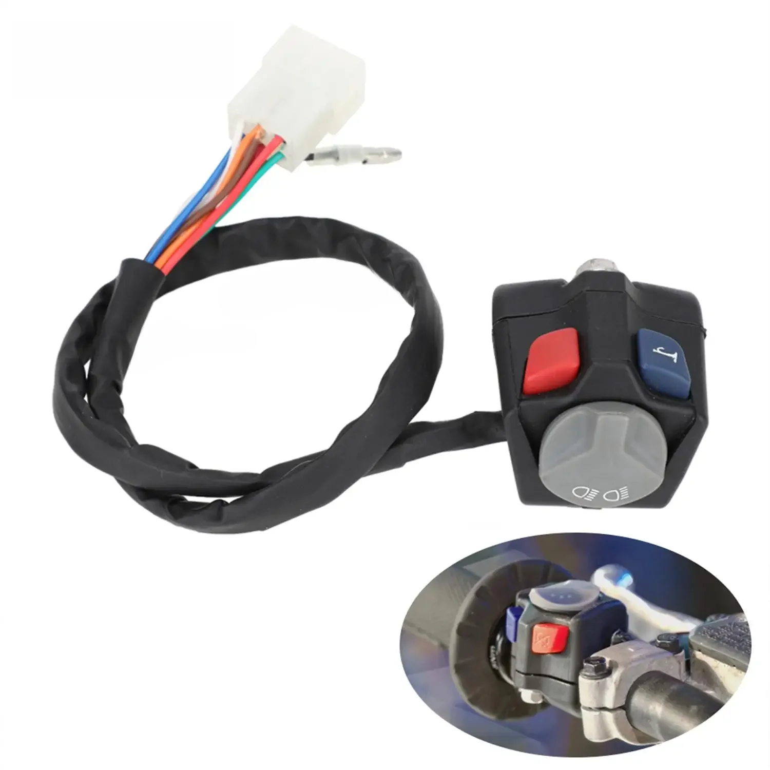 Interruptor de matança do chifre do farol da motocicleta, KTM, EXC, XCW, EXCF, TPI, 125, 150, 200,