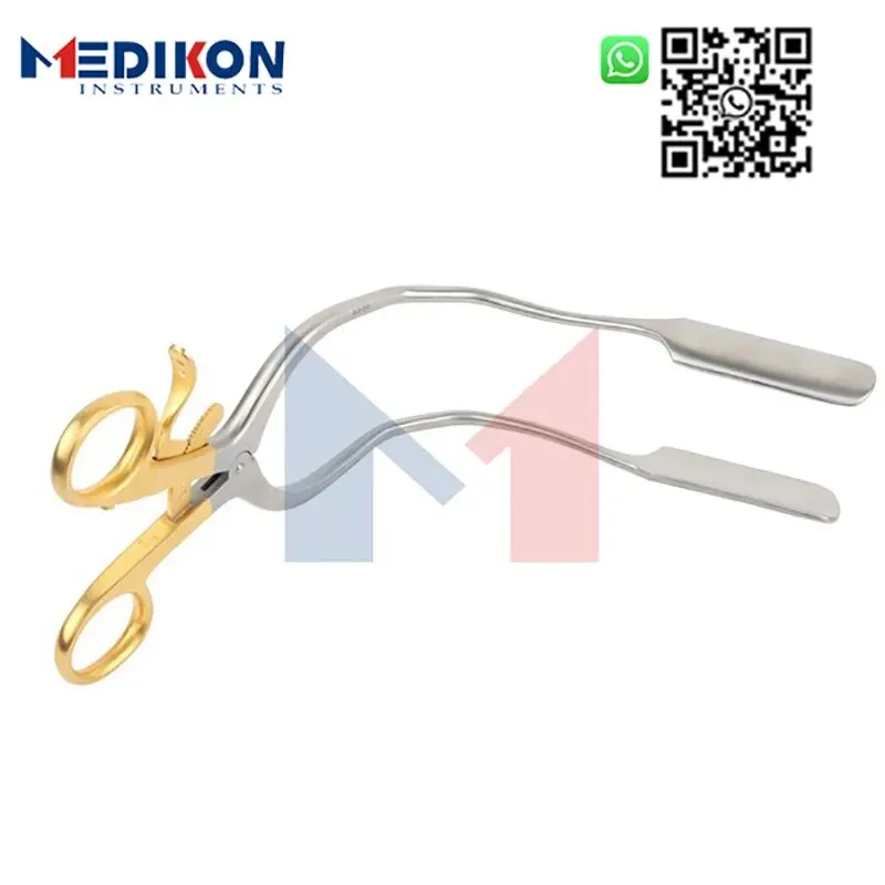 

German Pelvic Lateral Vaginal wall Retractor plastic self retaining gynecology surgery speculum collapsed instruments scissors