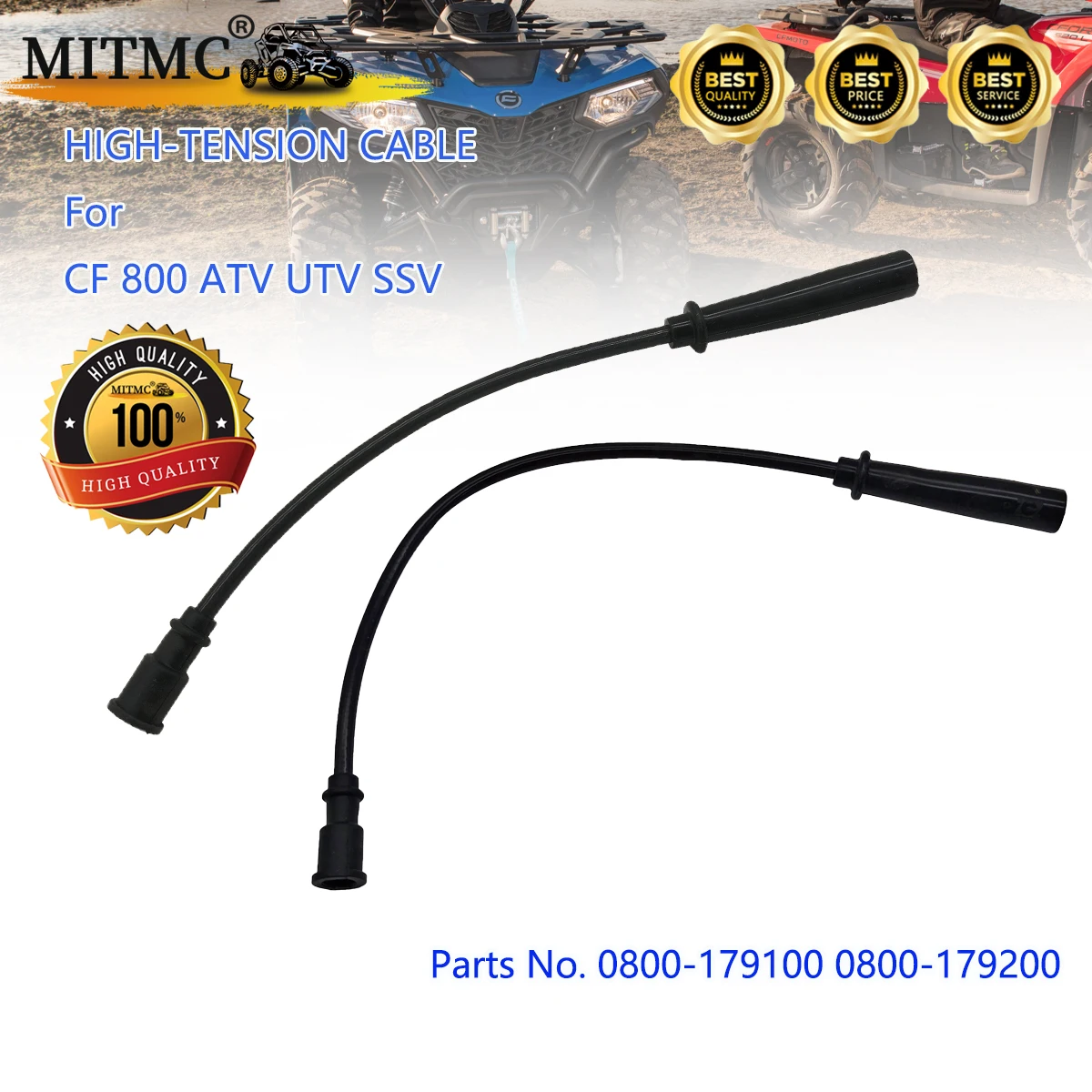 

High-Tension Cable Kit For CF 800 CForce 800 CF800UTR ZForce 800 Trail Z8 800EX ATV UTV SSV 0800-179100 0800-179200