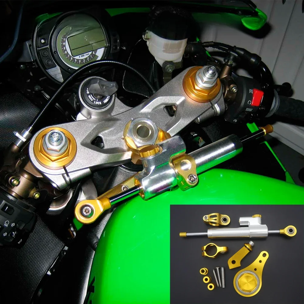 Artudatech Motorfiets Stuurdemper Stabilizer met Beugel Ondersteuning Voor Kawasaki ZX6R 636 2005 2006 Accessoires - afbeelding 2