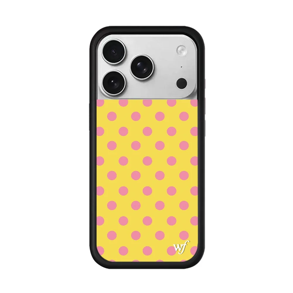 New Wildflower INS Cherry Polka Dot Phone Case for iPhone 17 16 15 14 13 12 Pro Max Plus 16 15 pro 3D WF Cute Protective cover