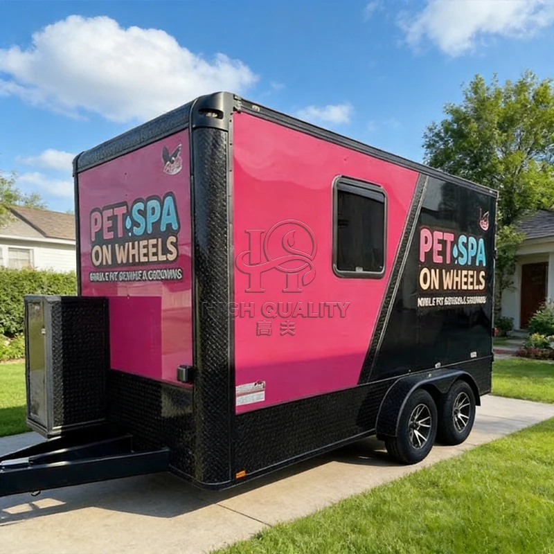 

New Mobile Pet Grooming Van Trailer Dog Washing Station Custom Built Pet Salon Truck for Dog Cat Grooming Business