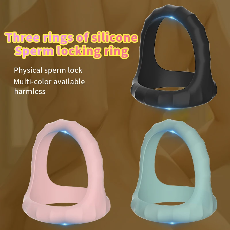 Penis Ring For Men Silicone Cock Ring Sex Toys For Man Delay Ejaculation Stronger Erection Lock Ring Erotic Toys In Couple