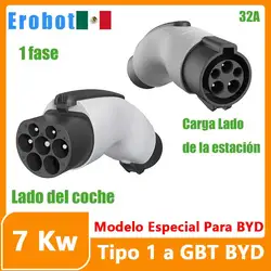 Erobot BYD Auto Exclusive Edition Adapter Type1 to GBT Adapter EV Charging Adaptor Type1 to GBT Electric Cars Vehicle Charger