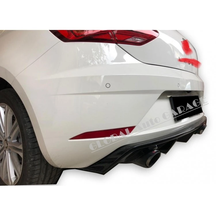 For Seat Leon Right Left Single Outpu 2017 2018 2019 2020 Model Diffuser Car Accessory Universal Compatible Modified Rear Bumper