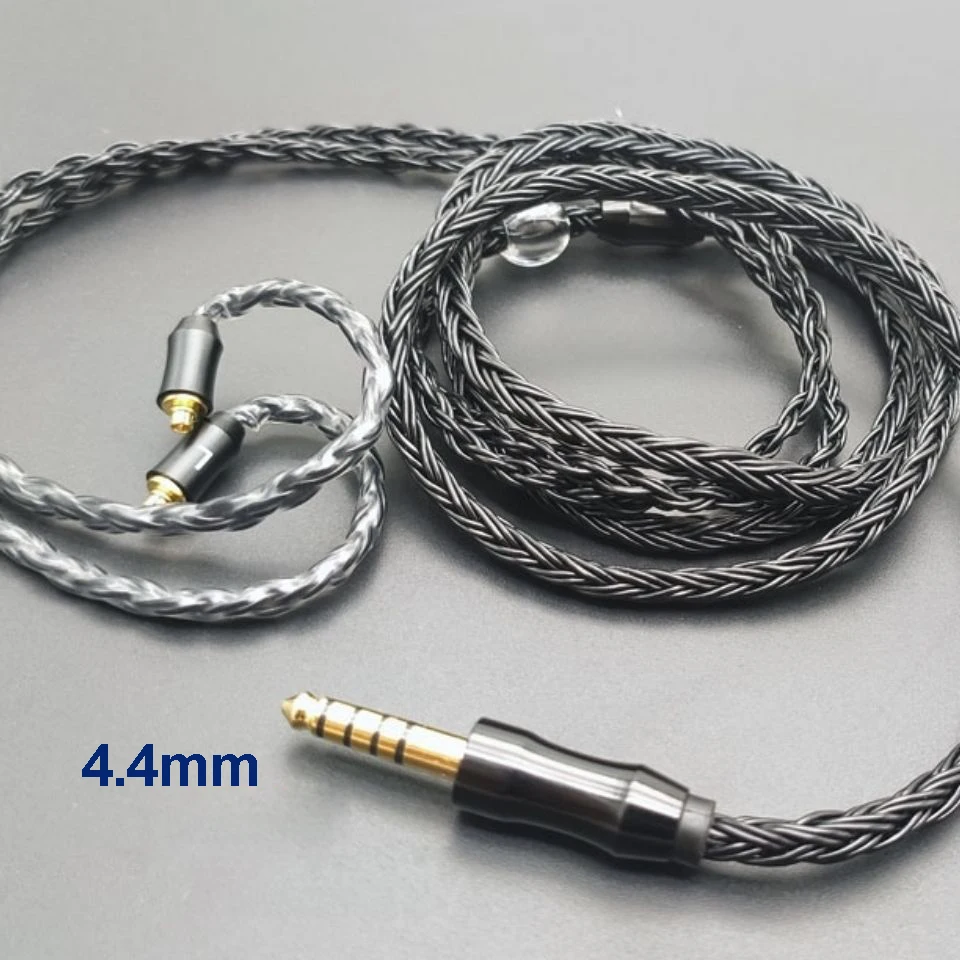 4.4mm To MMCX Headphone Upgrade Cable balanced plug sixteen-strand single crystal copper silver-plated MMCX Earphone line