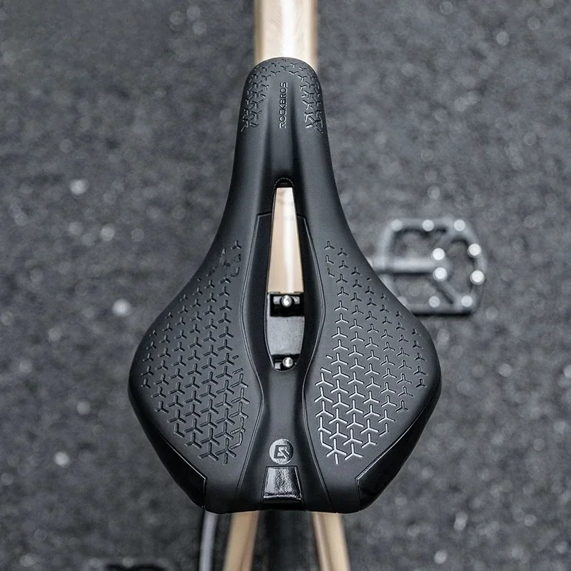 AliExpress ROCKBROS Bicycle Saddle Hollow Breathable Shockproof Cycling Seat PU Non-Slip Leather Cushion