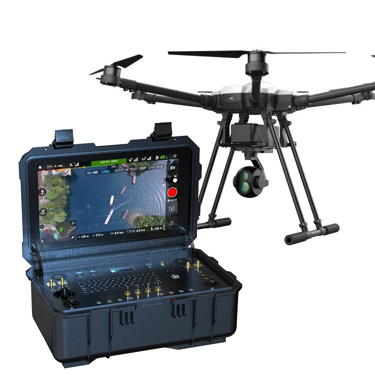 RC วิดีโอ Drone ควบคุม Ground Control Station สูงความสว่างหน้าจอรีโมทคอนโทรล System Telemetry RC Link