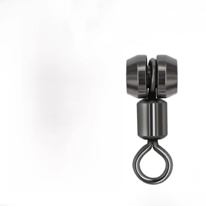 DNDYUJU Spin Fishing Supplies Red Whale Kugellagerwirbel Kupferkopfwirbel Küstenkarabiner für Angelzubehör