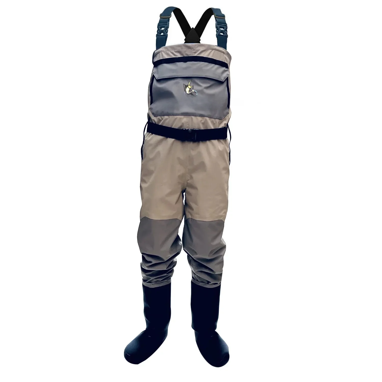 AliExpress seakirin 4-Layer Waterproof Men's Chest Fishing Waders Stockingfoot River Dry Wading Hunting Clothing with Neoprene Gravel Guard Protects