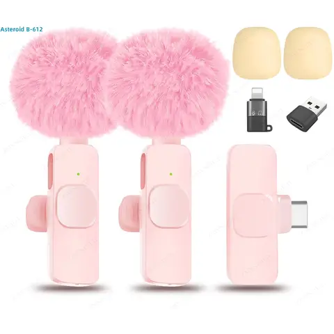 Nuovo microfono lavalier wireless Mini microfono portatile per registrazione audio video per iPhone Android PC Camera Telefono da gioco dal vivo