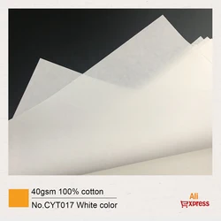 GCYT017-papel 100% algodón A4, 210x297mm, color blanco, sin almidón, resistente al agua, 1000 hojas