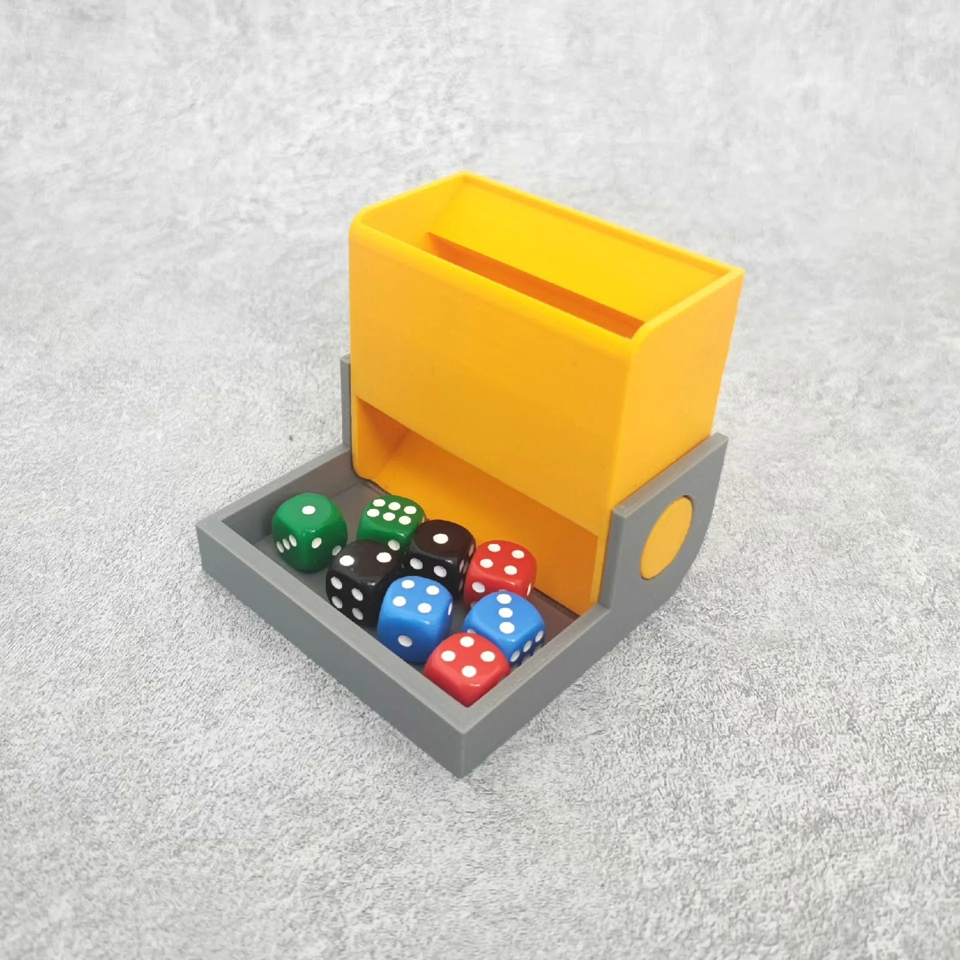 

DND Dice Tower and Tray Set Folding Auto Dice Roller 3D Printed Rolling Dice Tower