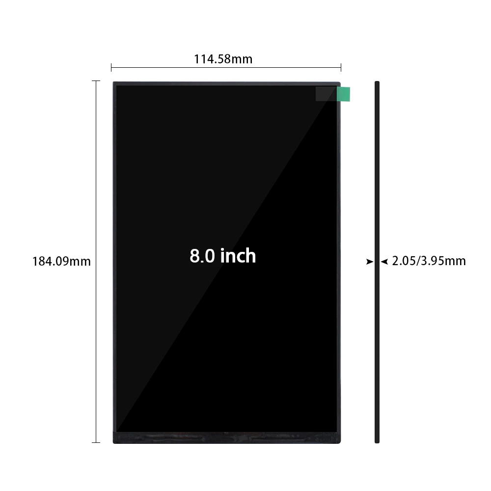 8 Inch lcd TFT  panel TM080VDSP03 1200×1920 TFT-LCD FHD Display Screen 390 Nits For Pad Tablet Panel