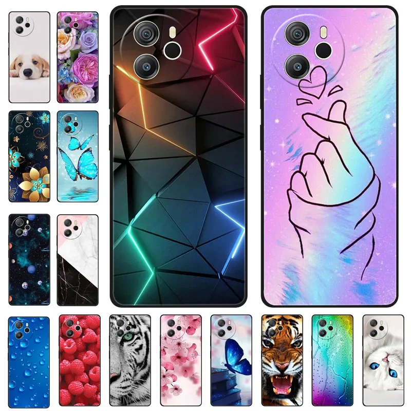 Dla Blackview Shark 8 Etui Flower Soft Back Cover Silicone Case Dla Blackview Shark 8 Etui Shark8 Cover Black Bumper Fundas — zdjęcie 2