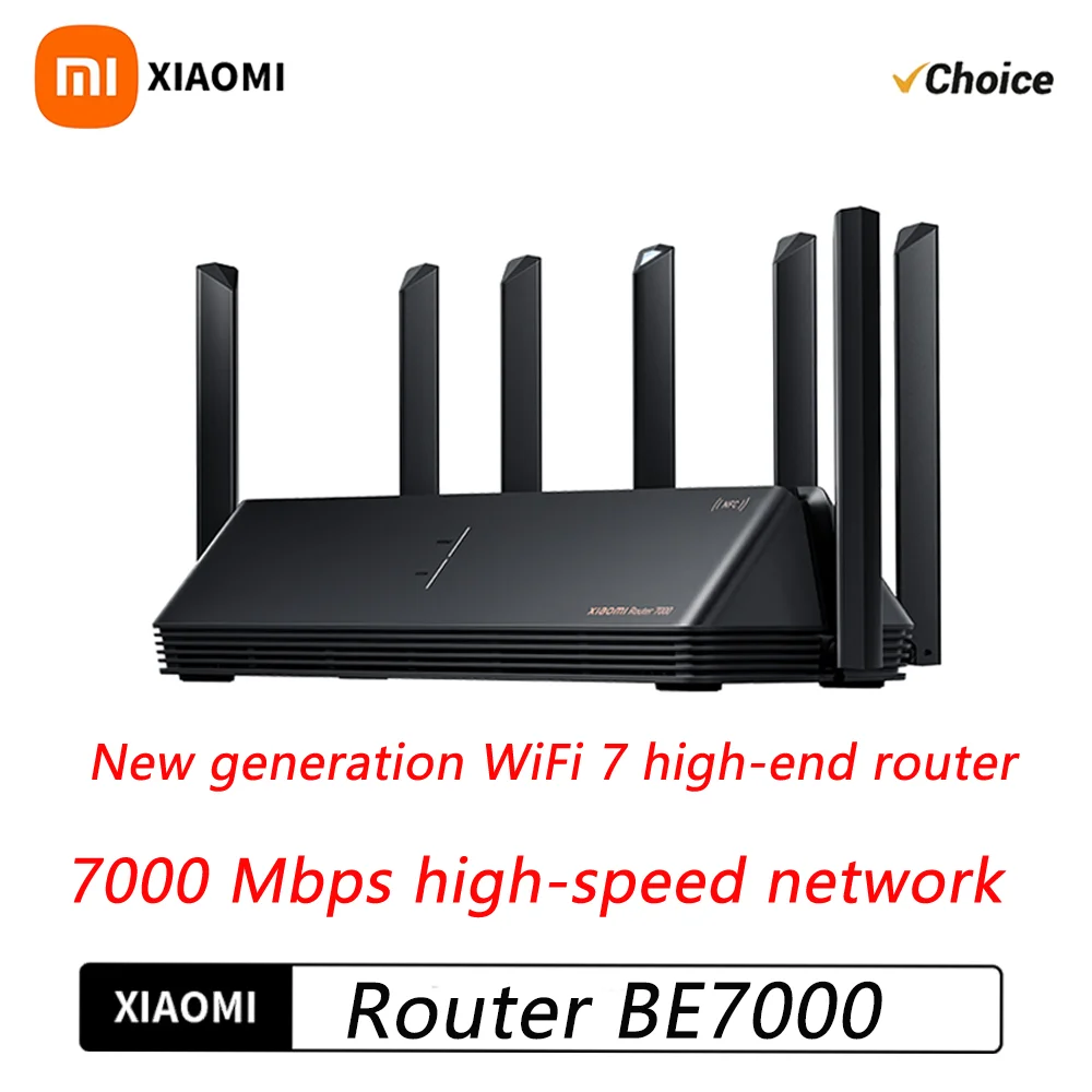 

NEW Xiaomi Mi Router BE7000 Tri-Band WiFi Repeater VPN 1GB Mesh USB 3.0 IPTV 4 X 2.5G Ethernet Ports Modem Signal Amplifier -CN
